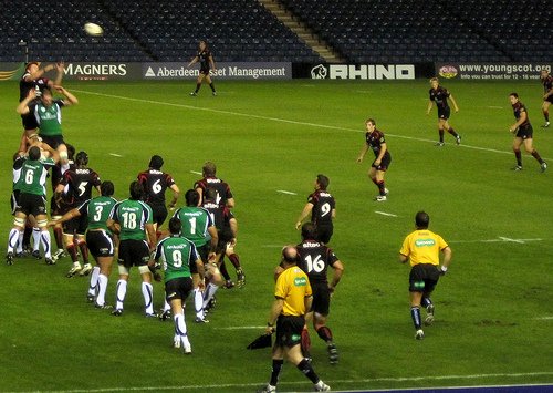 Rugby Lineout and Attacking Backline