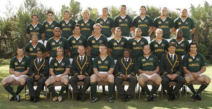 Springbok Squad for End of Year Tour 2010