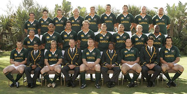 Springbok Squad for End of Year Tour 2010
